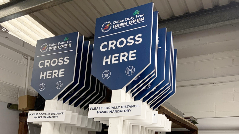 Irish Open - vinyl signs and designs